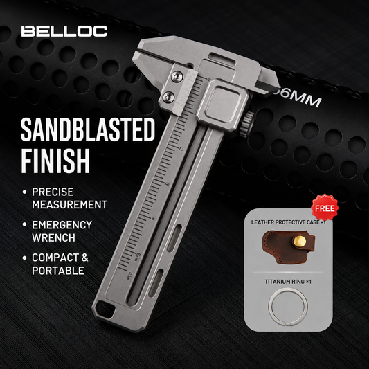 TiCal Pro – Titanium Mini Caliper with Multiple Functions in One
