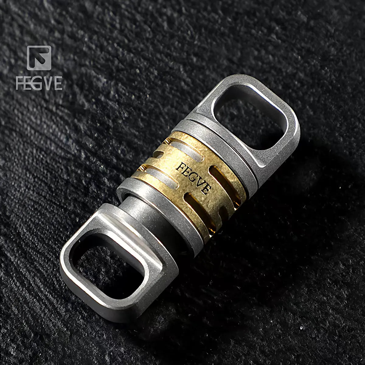 Titanium Alloy Quick-Release Clip with Brass Inlay