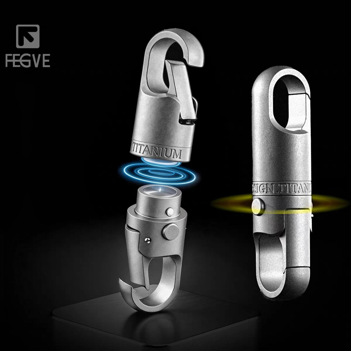 Titanium Alloy Dual-Opening Magnetic Clip