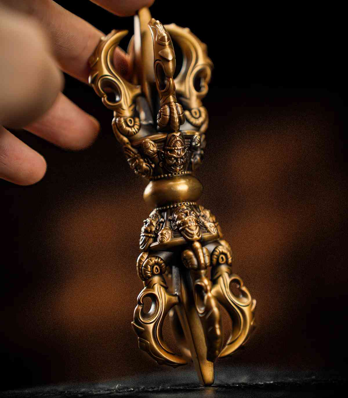The Wrathful Padmasambhava Five-Pronged Vajra of the Pala Dynasty