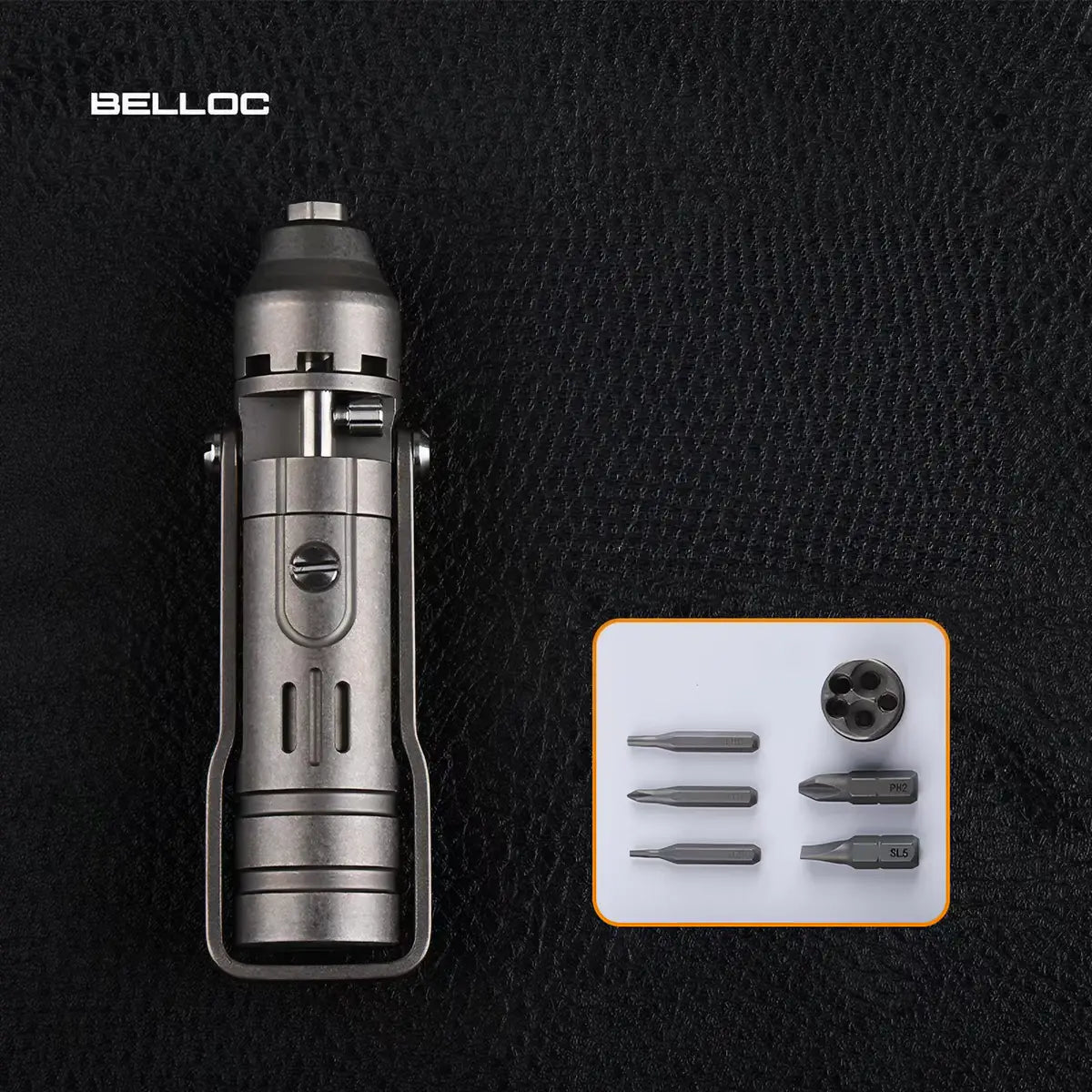 The GripNGo Driver | Titanium EDC Pocket Ratchet Screwdriver