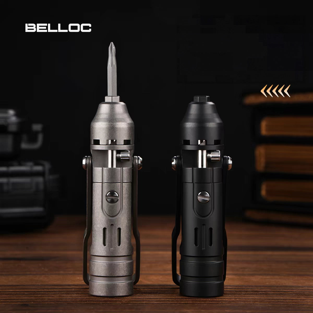 The GripNGo Driver | Titanium EDC Pocket Ratchet Screwdriver