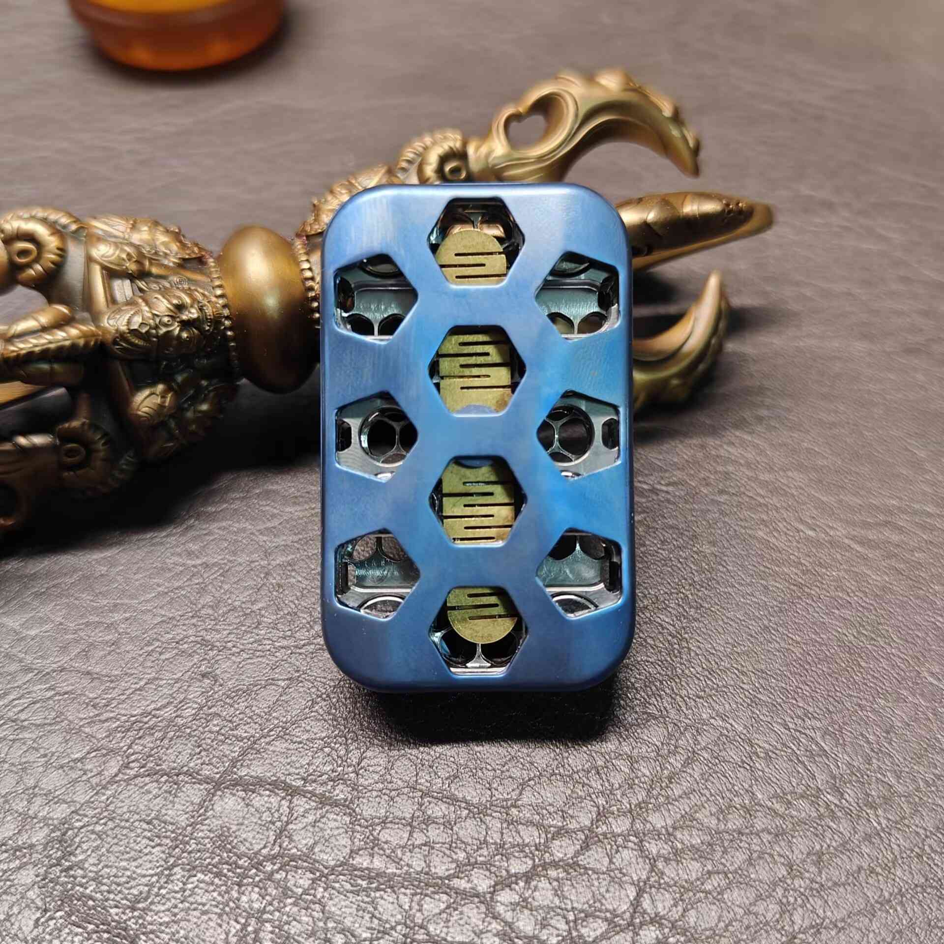 JZEDC Alpha - Titanium Fidget Slider for Stress & Anxiety Relief