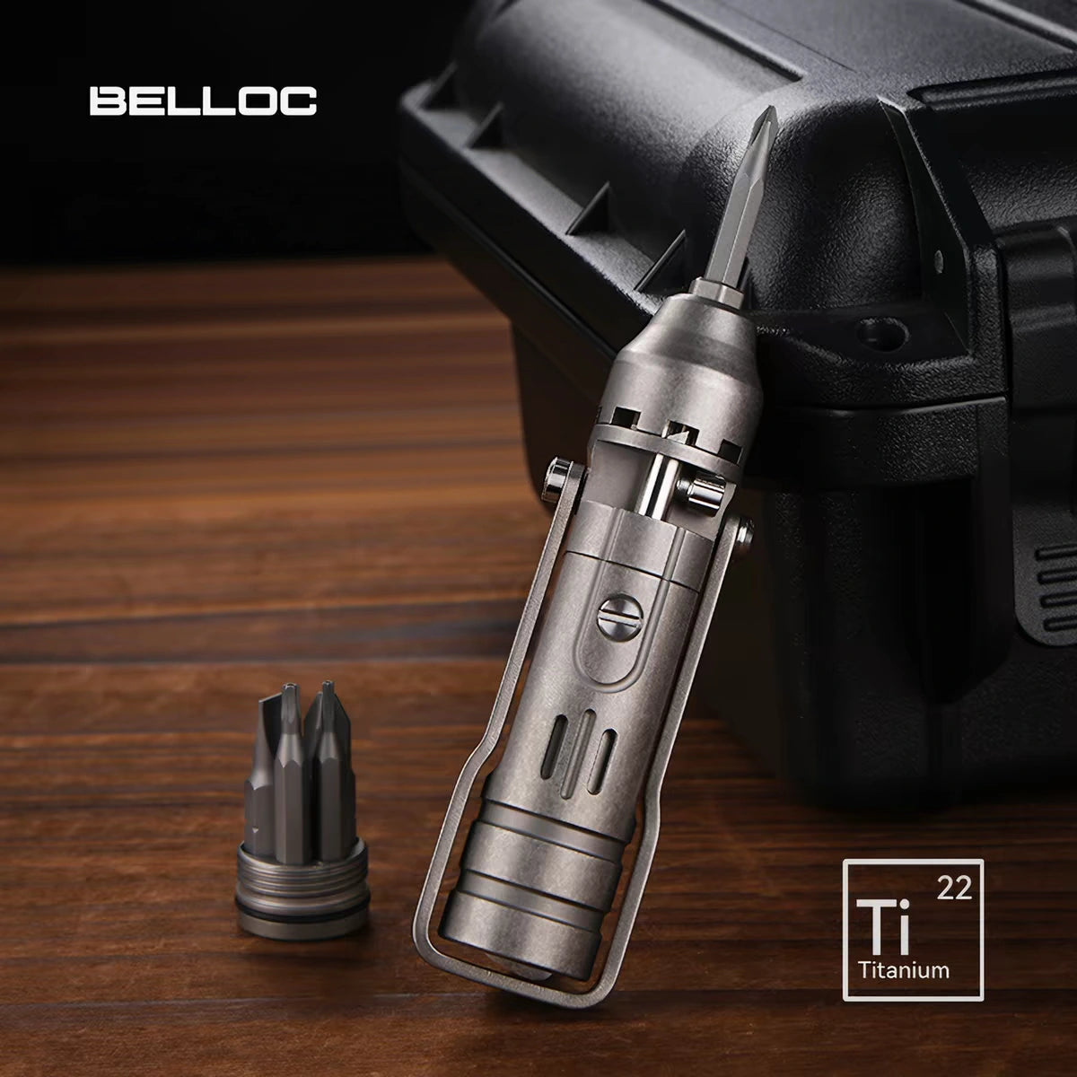 The GripNGo Driver | Titanium EDC Pocket Ratchet Screwdriver