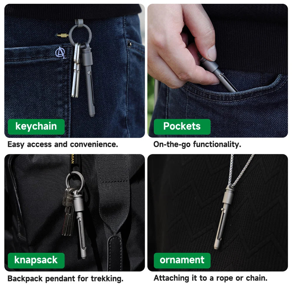 The AcePick – Titanium Quick-Release Toothpick & Multi-Tool
