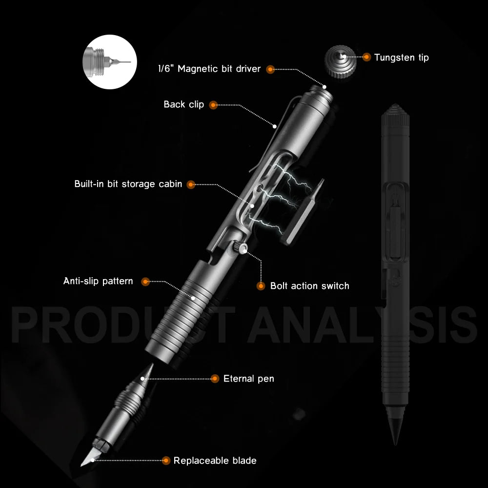 Bullet Ant 3.0: Titanium Tactical Bolt-Action Multi-Tool Pen